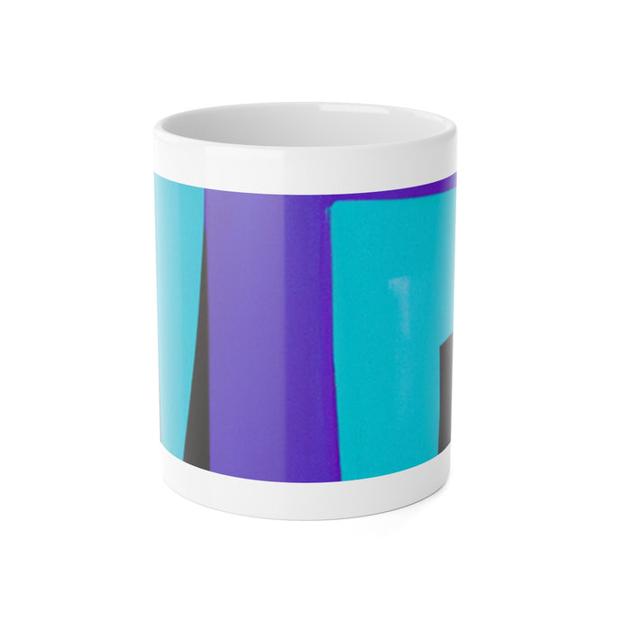 Pablo D'Azure - Mid-Century Modern 11 oz. Ceramic Coffee / Tea Mug
