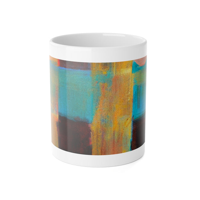 Nina Wavely - Mid-Century Modern 11 oz. Ceramic Coffee / Tea Mug