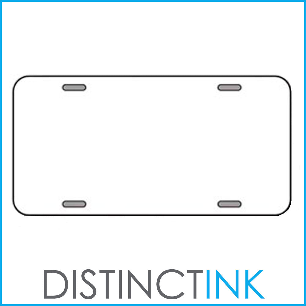 DistinctInk Custom Aluminum Decorative Vanity Front License Plate Ma