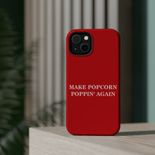 DistinctInk Tough Case for Apple iPhone, Compatible with MagSafe Charging - Make Popcorn Poppin' Again