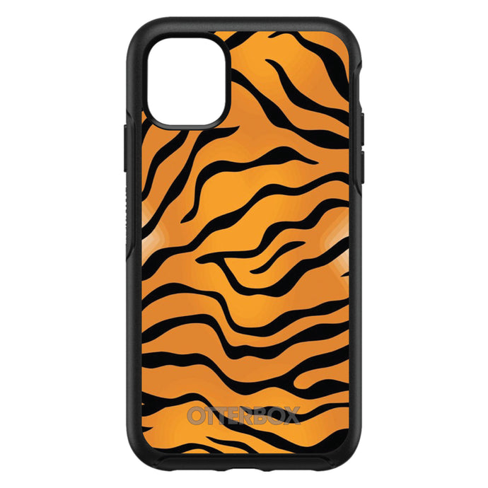 DistinctInk™ OtterBox Symmetry Series Case for Apple iPhone / Samsung Galaxy / Google Pixel - Orange Black White Tiger Skin
