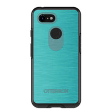 DistinctInk™ OtterBox Symmetry Series Case for Apple iPhone / Samsung Galaxy / Google Pixel - Teal Stainless Steel Print