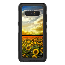 DistinctInk™ OtterBox Commuter Series Case for Apple iPhone or Samsung Galaxy - Green Blue Yellow Sunflowers