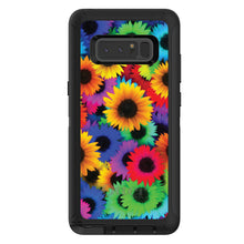 DistinctInk™ OtterBox Defender Series Case for Apple iPhone / Samsung Galaxy / Google Pixel - Red Green Yellow Sunflowers