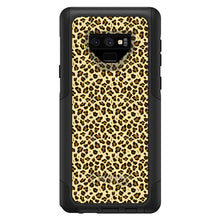 DistinctInk™ OtterBox Commuter Series Case for Apple iPhone or Samsung Galaxy - Black Beige Tan Leopard Skin Spots