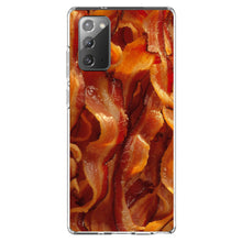 DistinctInk® Clear Shockproof Hybrid Case for Apple iPhone / Samsung Galaxy / Google Pixel - Crispy Strips of Bacon