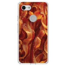 DistinctInk® Clear Shockproof Hybrid Case for Apple iPhone / Samsung Galaxy / Google Pixel - Crispy Strips of Bacon