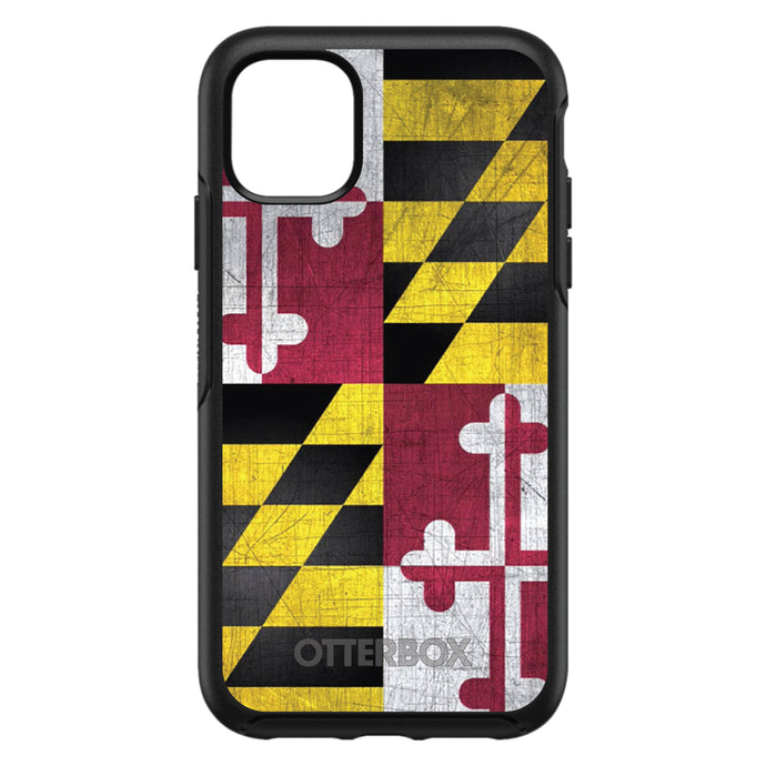 DistinctInk™ OtterBox Symmetry Series Case for Apple iPhone / Samsung Galaxy / Google Pixel - Old Weather Maryland Flag