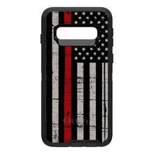 DistinctInk™ OtterBox Defender Series Case for Apple iPhone / Samsung Galaxy / Google Pixel - Weathered Thin Red Line