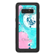DistinctInk™ OtterBox Commuter Series Case for Apple iPhone or Samsung Galaxy - Blue Pink White Marble