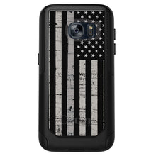 DistinctInk™ OtterBox Commuter Series Case for Apple iPhone or Samsung Galaxy - Black Grey US Flag United States