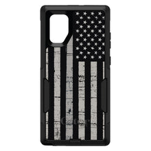DistinctInk™ OtterBox Commuter Series Case for Apple iPhone or Samsung Galaxy - Black Grey US Flag United States