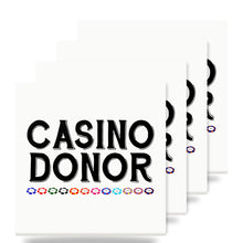 Casino Donor - Blackjack Gambling ceramic coasters set of 4