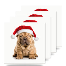 Chinese Shar-Pei ceramic coasters set of 4