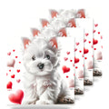 West Highland White Terrier ceramic coasters set of 4