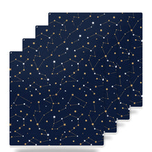 Starry Night Sky ceramic coasters set of 4