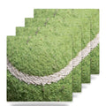 Tennis Ball ceramic coasters set of 4