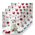 West Highland White Terrier ceramic coasters set of 4