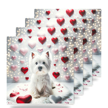 West Highland White Terrier ceramic coasters set of 4