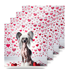 Chinese Crested ceramic coasters set of 4