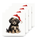 Löwchen Puppy Drawing ceramic coasters set of 4