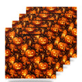 Halloween Pumpkins ceramic coasters set of 4