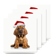Bloodhound Puppy ceramic coasters set of 4
