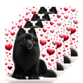 Schipperke ceramic coasters set of 4