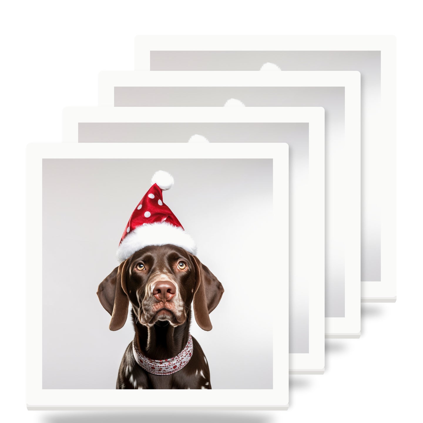 German Shorthaired Pointer ceramic coasters set of 4