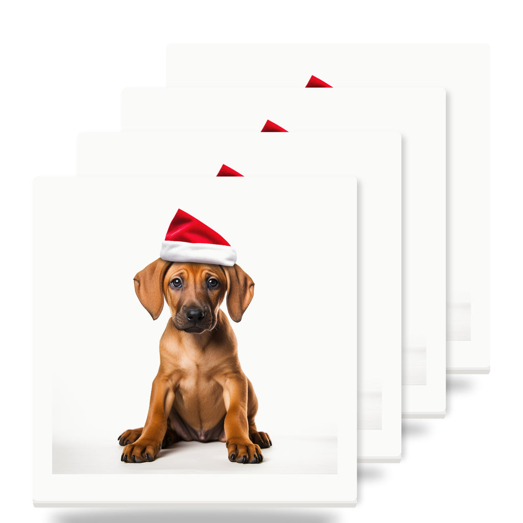 Rhodesian Ridgeback Puppy ceramic coasters set of 4