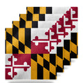 Maryland State Flag ceramic coasters set of 4