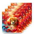 Cavalier King Charles Spaniel ceramic coasters set of 4