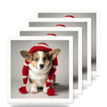 Cardigan Welsh Corgi Puppy ceramic coasters set of 4