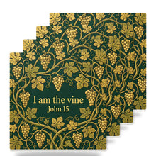 Grafted Vine ceramic coasters set of 4