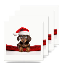 Dachshund Puppy ceramic coasters set of 4