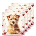 Norfolk Terrier ceramic coasters set of 4