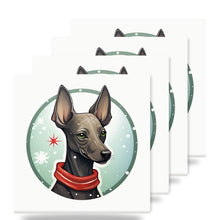 Xoloitzcuintli ceramic coasters set of 4