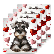 Miniature Schnauzer ceramic coasters set of 4