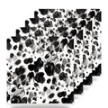 Cow Print ceramic coasters set of 4