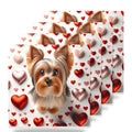 Yorkshire Terrier ceramic coasters set of 4