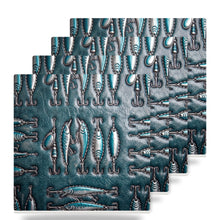 Fishing Lure ceramic coasters set of 4