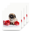 Pekingese ceramic coasters set of 4