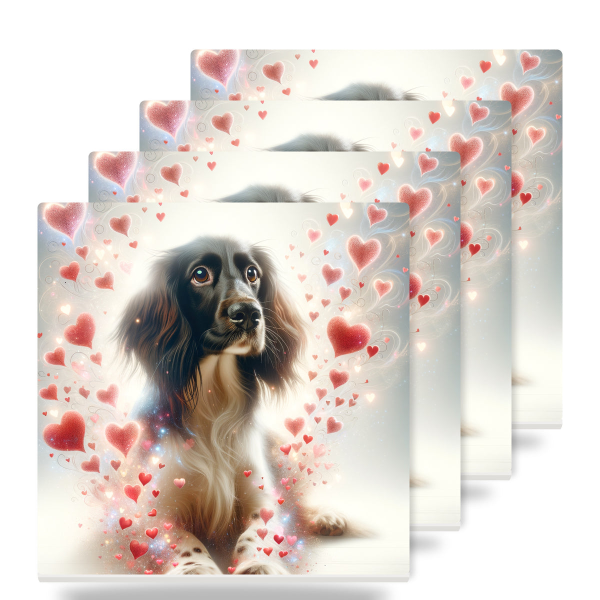 English Springer Spaniel ceramic coasters set of 4