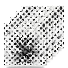 Polka Dot ceramic coasters set of 4