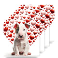Bull Terrier ceramic coasters set of 4
