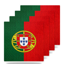 Portugal Flag Pride ceramic coasters set of 4