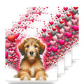Goldendoodle ceramic coasters set of 4