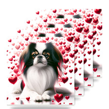 Japanese Chin ceramic coasters set of 4