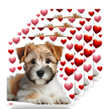 Russell Terrier ceramic coasters set of 4