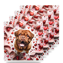 Dogue de Bordeaux ceramic coasters set of 4